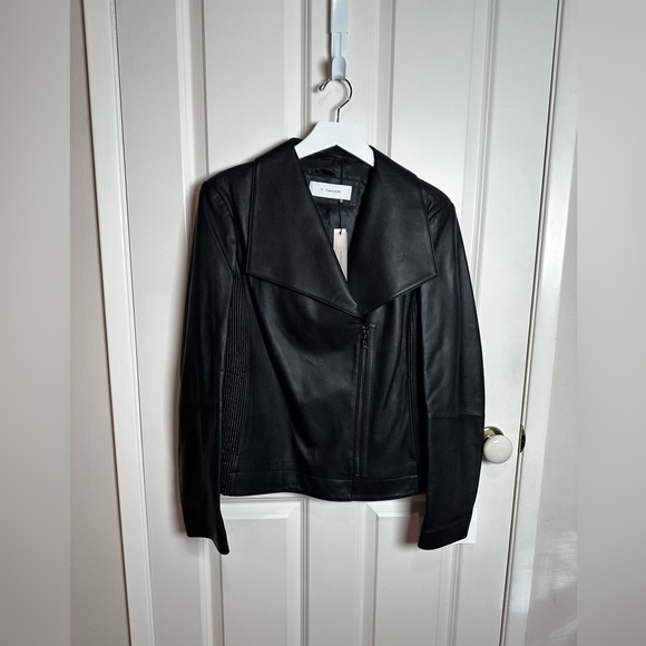 T Tahari Jackets & Blazers - T Tahari Black Leather Jacket for Women